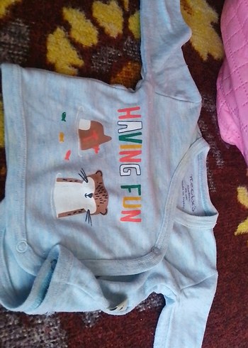 Gri Uzun Kollu Erkek Bebek Takımı - Görsel 3