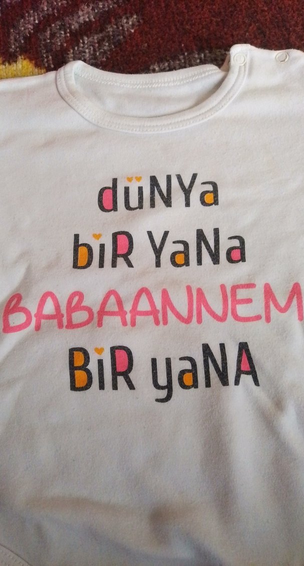 Baskılı Beyaz Kısa Kollu Bebek Body - Görsel 3