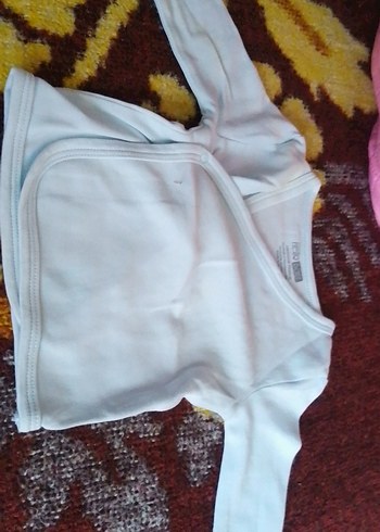 Bebek Beyaz Kısa Kollu Hastane Kıyafeti - Görsel 2