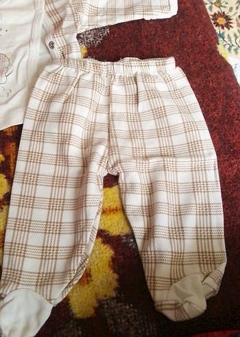 Bebek Erkek Pamuklu Hastane Kıyafeti Uzun Kollu - Görsel 3