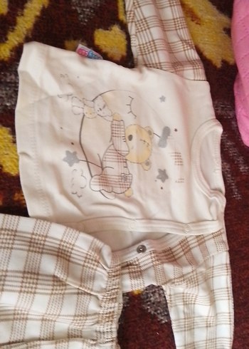 Bebek Erkek Pamuklu Hastane Kıyafeti Uzun Kollu - Görsel 2