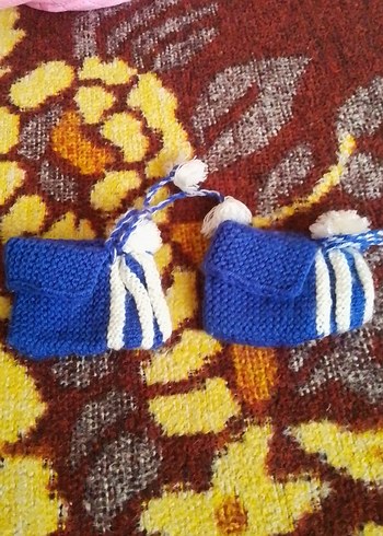 Mavi Bağcıklı Bebek Çantası - Görsel 2