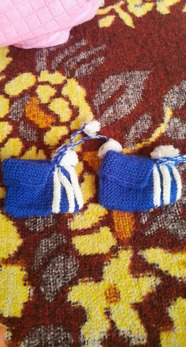 Mavi Bağcıklı Bebek Çantası - Görsel 2