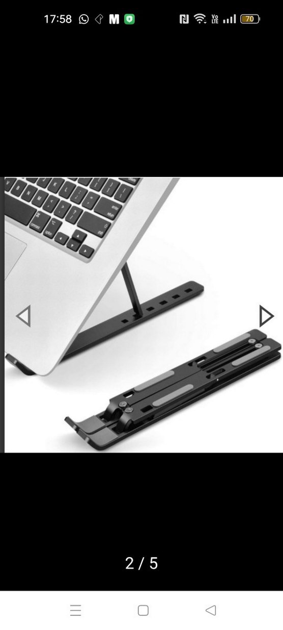 Ayarlanabilir Siyah Tablet Tutucu Standı - Görsel 2