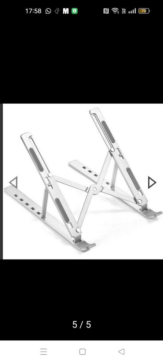 Ayarlanabilir Siyah Tablet Tutucu Standı - Görsel 5