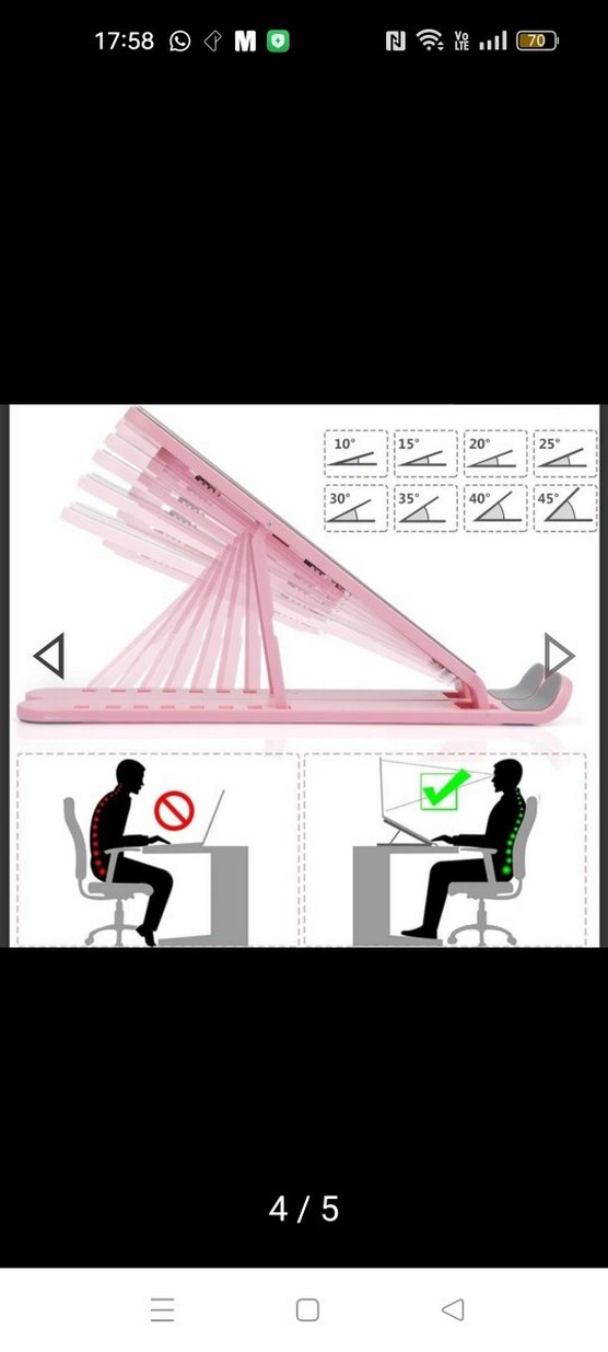 Ayarlanabilir Siyah Tablet Tutucu Standı - Görsel 4