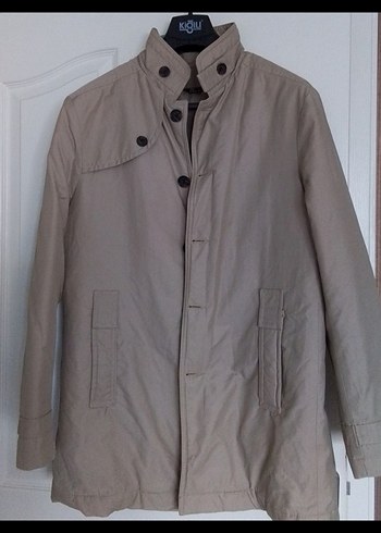 Bej Düğmeli Erkek Keten Ceket - Görsel 2