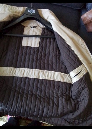 Bej Düğmeli Erkek Keten Ceket - Görsel 3