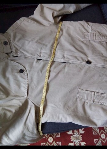 Bej Düğmeli Erkek Keten Ceket - Görsel 8