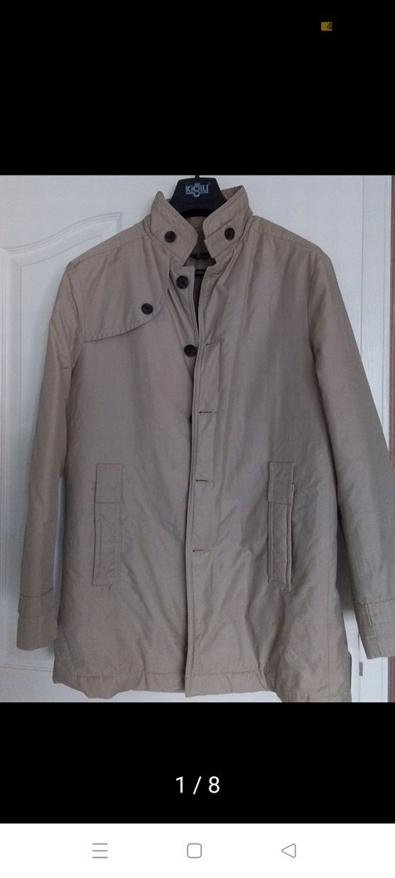 Bej Düğmeli Erkek Keten Ceket - Görsel 2