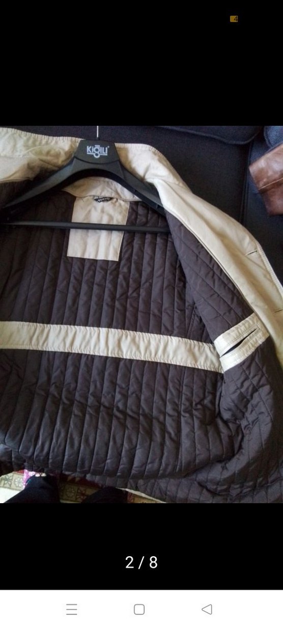 Bej Düğmeli Erkek Keten Ceket - Görsel 3