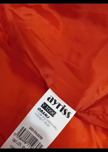 Turuncu Yüksek Yakalı Kadın Şişme Yelek - Görsel 6