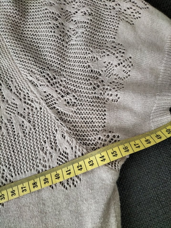 V Yakalı Kısa Kollu Triko Hırka - Görsel 5