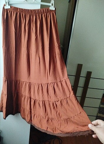 Diğer Beli lastikli uzun etek