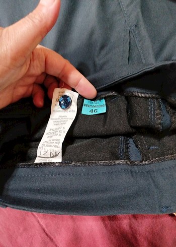 Erkek Mavi Bol Kesim Kemerli Pantolon - Görsel 3