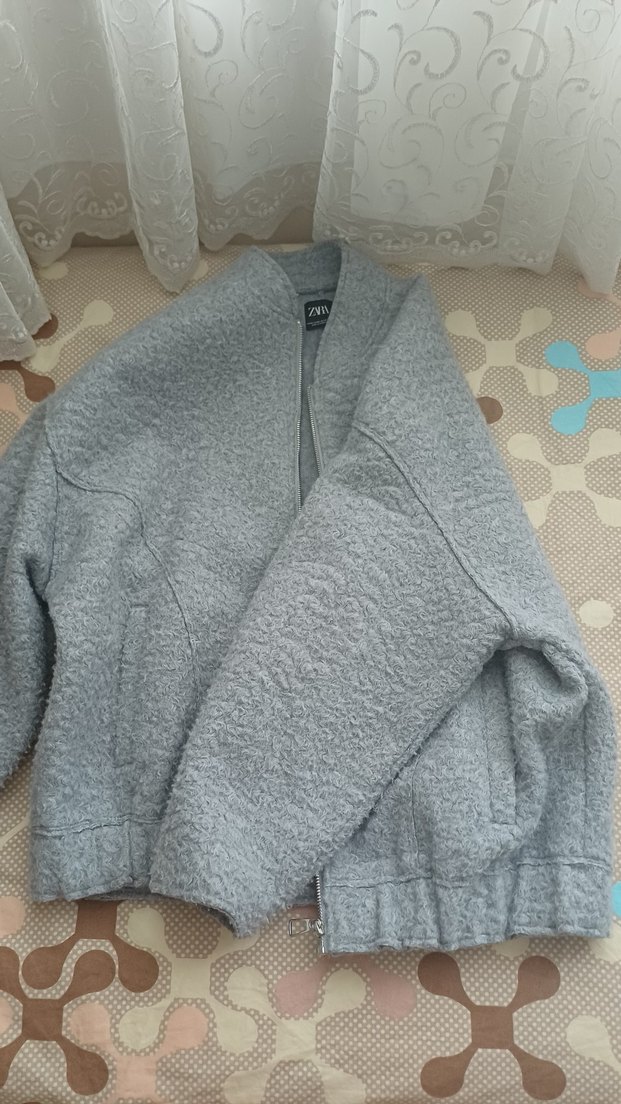 Gri bomber ceket - Görsel 4