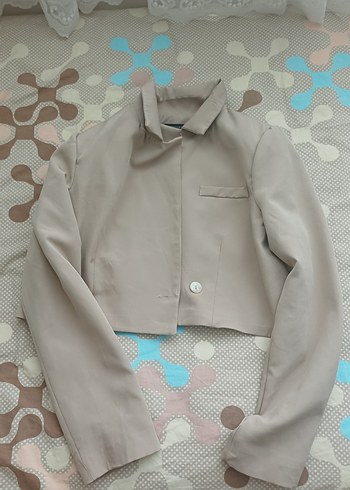kısa blazer ceket - Görsel 4