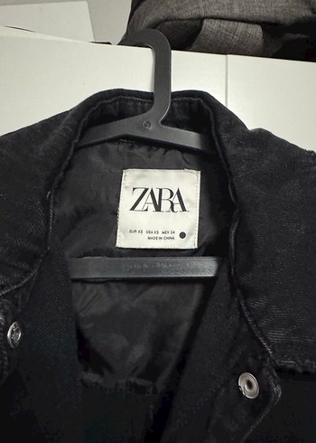 Zara kadın Gri Düğmeli Midi Ceket - Görsel 3