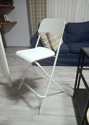 Beyaz Katlanabilir Yüksek Sandalye