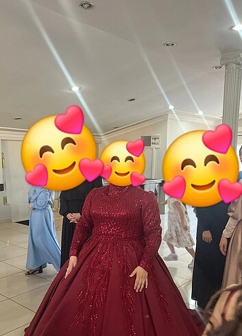 Diğer Tesettür kınalık nişan elbisesi