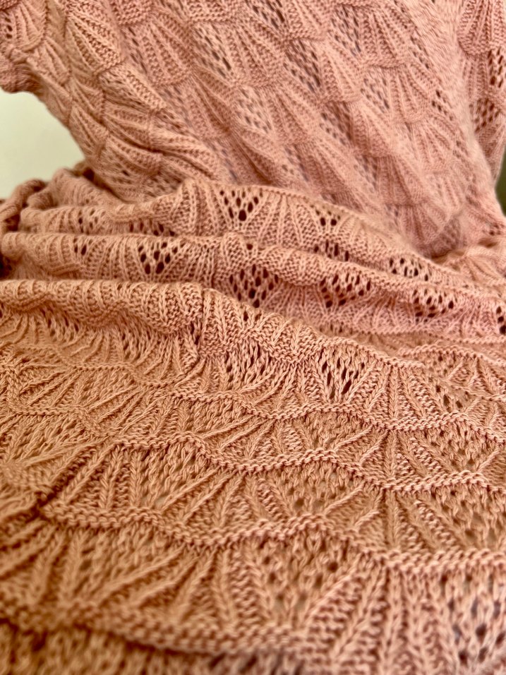 Bohem Tarzda Pastel bej renkli Örgü Kadın Şal - Görsel 2