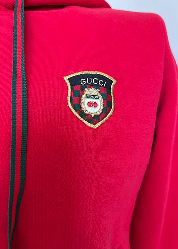 Kapüşonlu Kırmızı Fermuarlı Kadın Ceket - Görsel 2