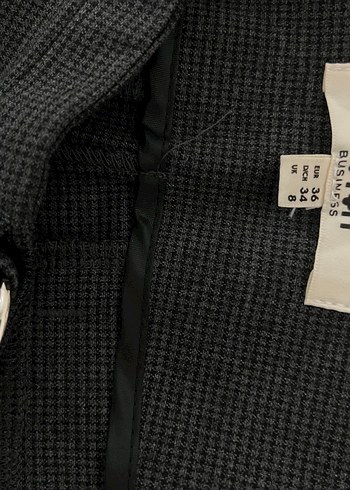 KOTON Düğmeli Gri Kadın Takım Elbise - Görsel 8