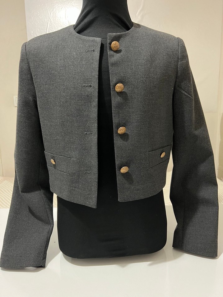 KOTON Düğmeli Gri Kadın Takım Elbise - Görsel 2