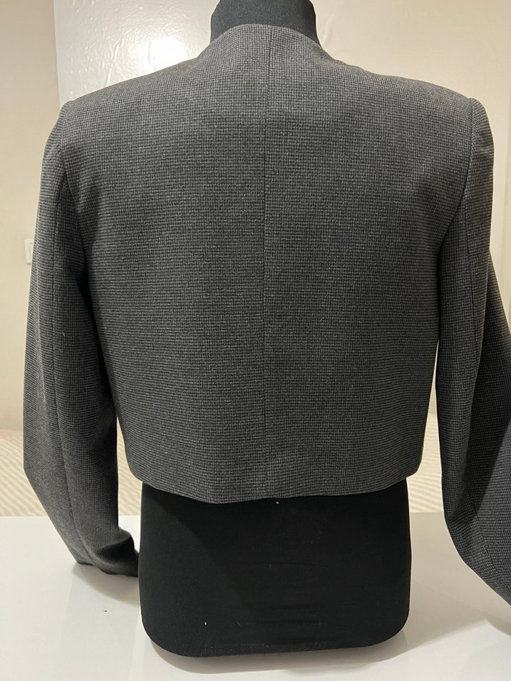 KOTON Düğmeli Gri Kadın Takım Elbise - Görsel 3