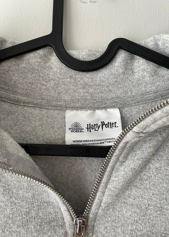 m Beden Gri Uzun Kollu Gryffindor Baskılı Sweatshirt