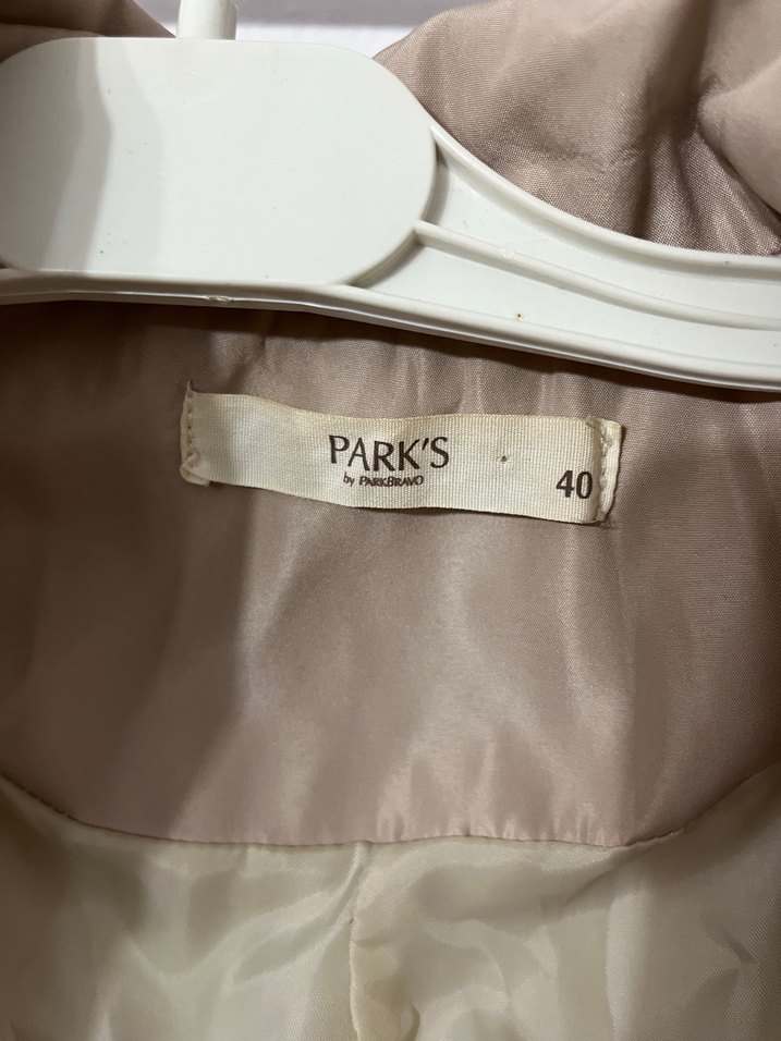 Bej Düğmeli Midi Kadın Trençkot - Görsel 2