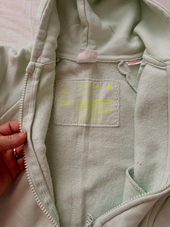 Kapüşonlu Fermuarlı yeşil Bebek Takımı - Görsel 3