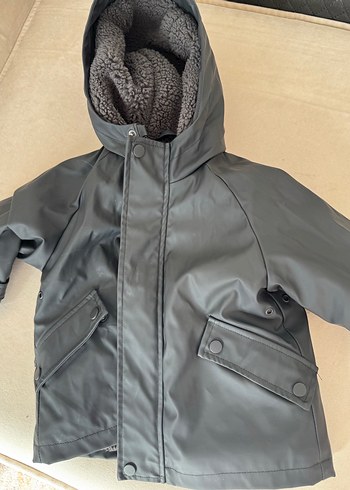 Siyah Kürklü Çocuk Mont - Görsel 2