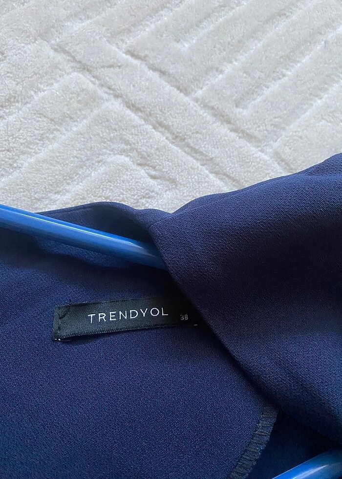 Lacivert Elbise - Görsel 3