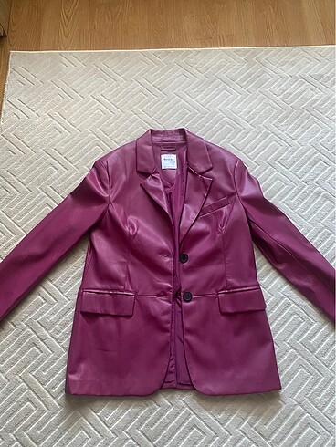 Bershka Deri Blazer Ceket