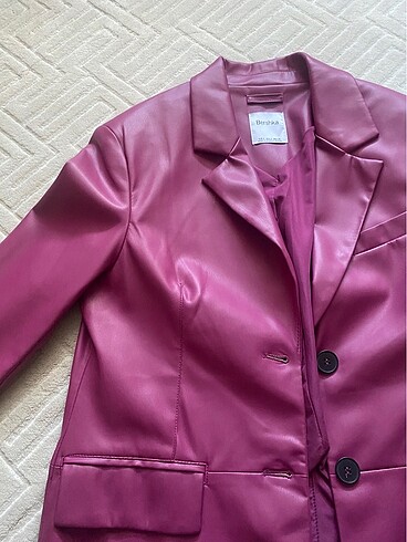 Bershka Deri Blazer Ceket - Görsel 3