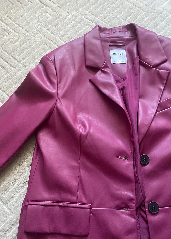 Bershka Deri Blazer Ceket - Görsel 3