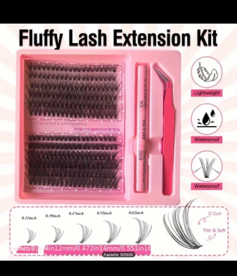 30-40D TAKMA İPEK KİRPİK SETİ - Görsel 2