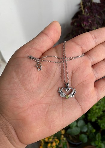 Gümüş,Çift KUĞU model Kolye - Görsel 4