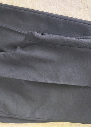 Kadın Siyah Pilili Ofis Kumaş Pantolon