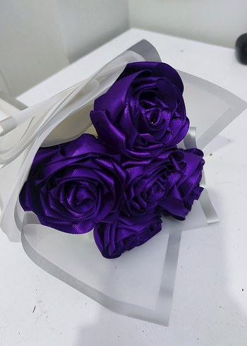 5 li solmayan gül buketi - Görsel 3