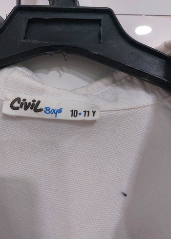 Düğmeli Pamuklu Beyaz Uzun Kollu Gömlek - Görsel 2