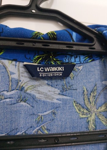 Mavi Batik Desenli Kısa Kollu Erkek çocuk Gömlek - Görsel 2