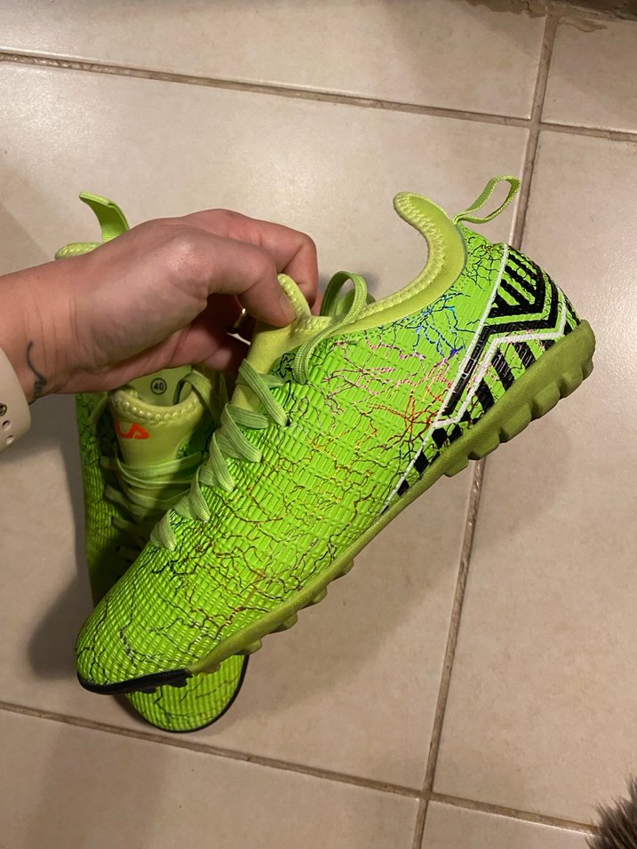 Yeşil Erkek Futbol Ayakkabısı Velcro Detaylı - Görsel 4