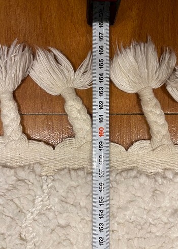 Bohem Tarzı Bej Gri Saçaklı Halı - Görsel 7