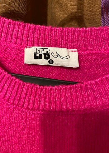 Pembe Kadın Örgü Salaş Kazak - Görsel 2