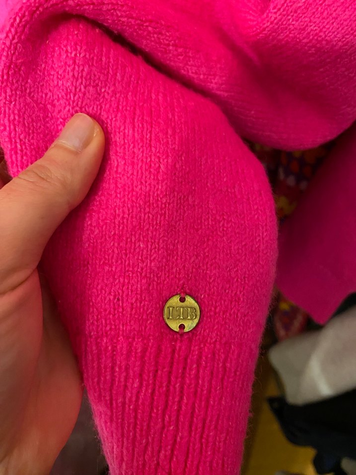 Pembe Kadın Örgü Salaş Kazak - Görsel 3