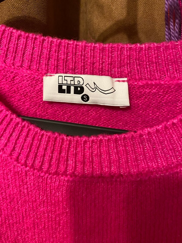 Pembe Kadın Örgü Salaş Kazak - Görsel 2