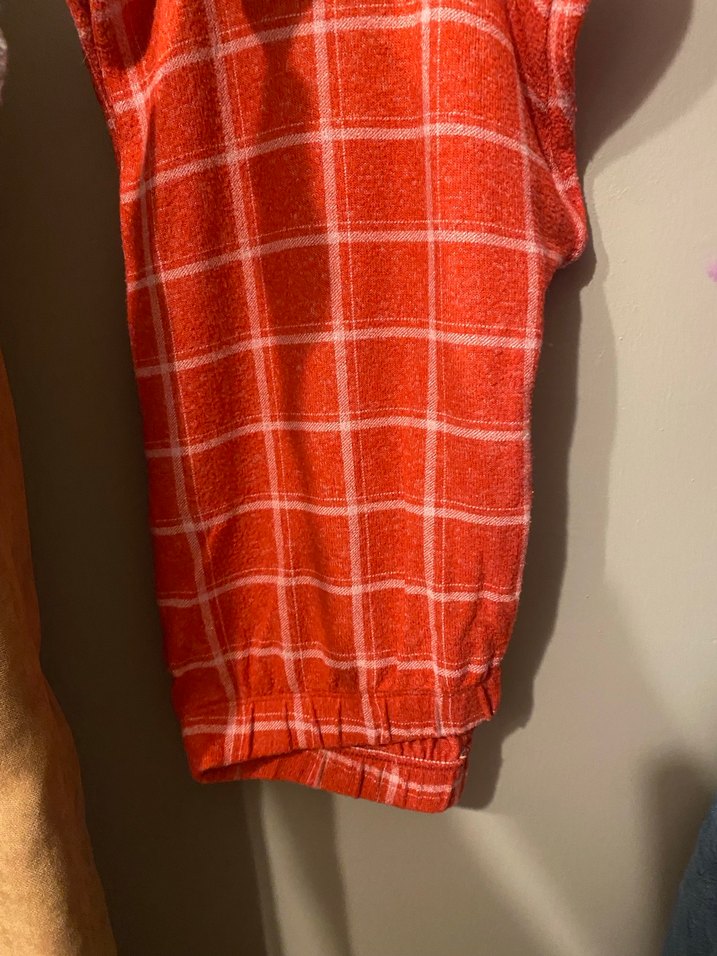 Kırmızı Kareli pijama takımı - Görsel 2