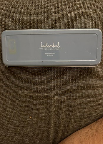 Vintage İstanbul Baskılı metal kalem kutusu - Görsel 2